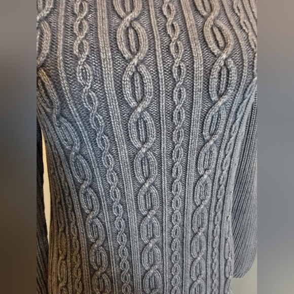 Artisan Charcoal Cable Knit Turtleneck Sweater - Picture 2 of 8